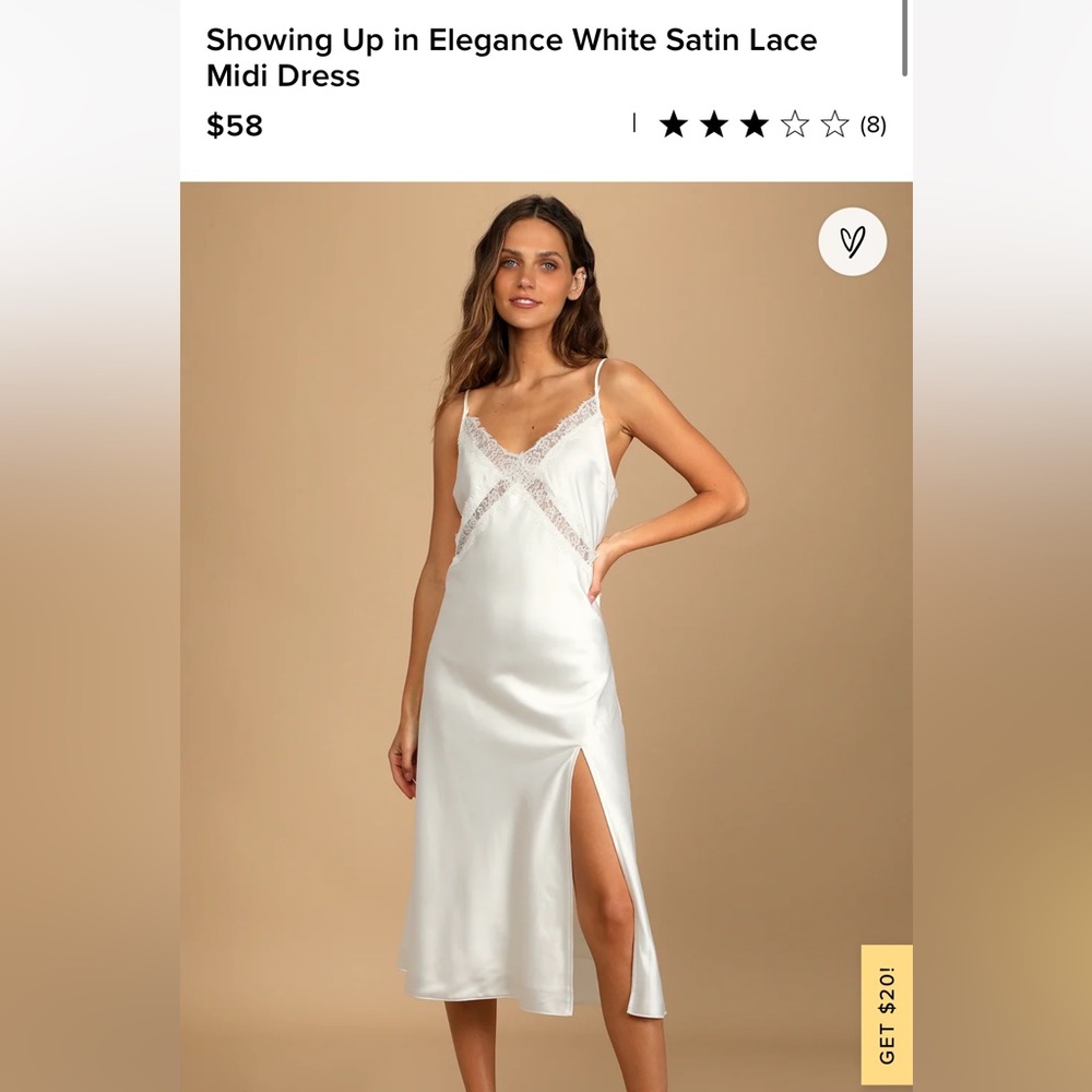 White satin mix dress. Wedding.